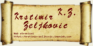 Krstimir Zeljković vizit kartica